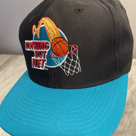 Vintage 1993 McDonald's Nothing but Net Basketball Snapback Embroider Logo Hat - Picture 4 of 9